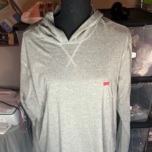 levi’s grey hooded long sleeve